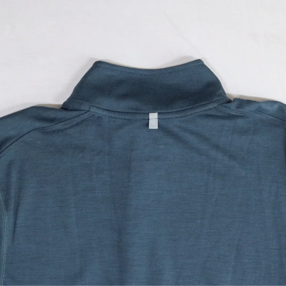 Nike Running‎ Pullover Mens Large Blue Dri-FIT Wool Blend 1/4 Zip 746786-084 Top